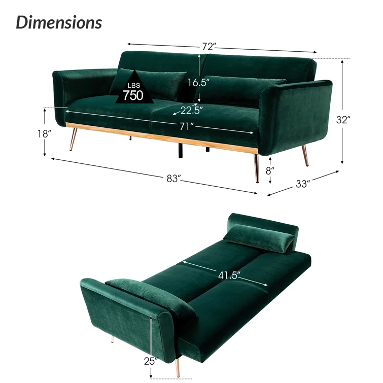 Maxwell 83'' Velvet Sofa