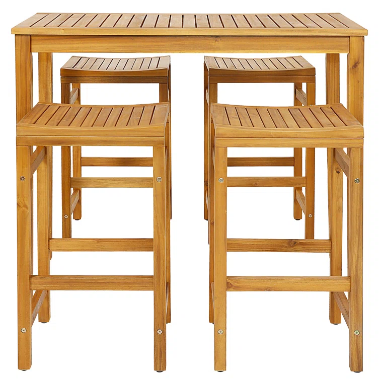 Tonji 4 - Person Rectangular Outdoor Dining Set
