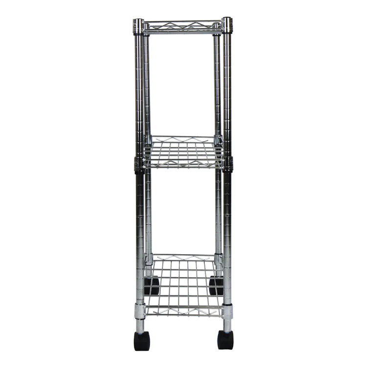 Tadcaster 9.1'' W Metal Height -Adjustable Shelving Unit with Wheels