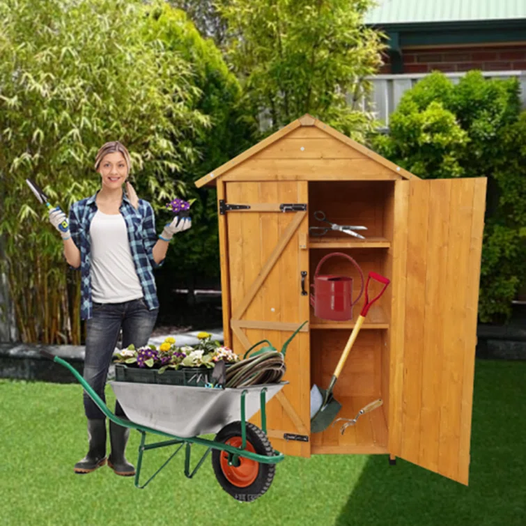 3 ft. W x 2 ft. D Wood Tool Shed