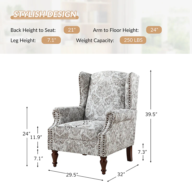 Felix Armchair with Spindle Legs
