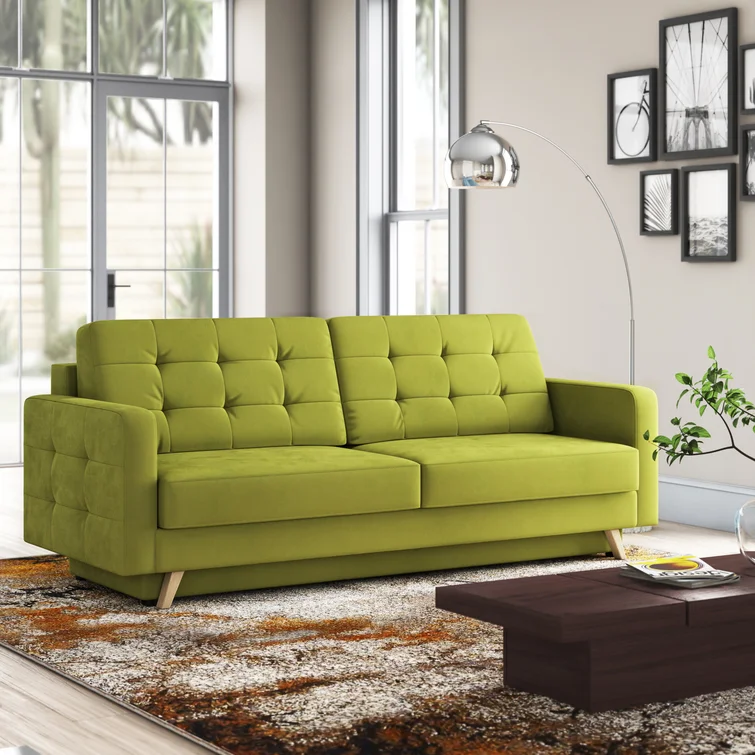 Vegas Sofa Full / Double 90'' Upholstered Tufted Sleeper