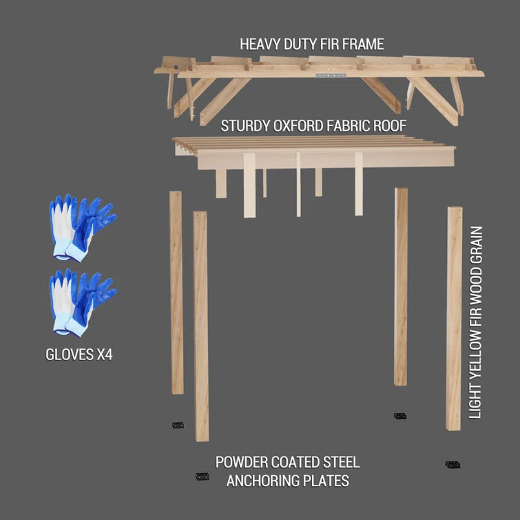 Carport Wood Corner Garage Shed