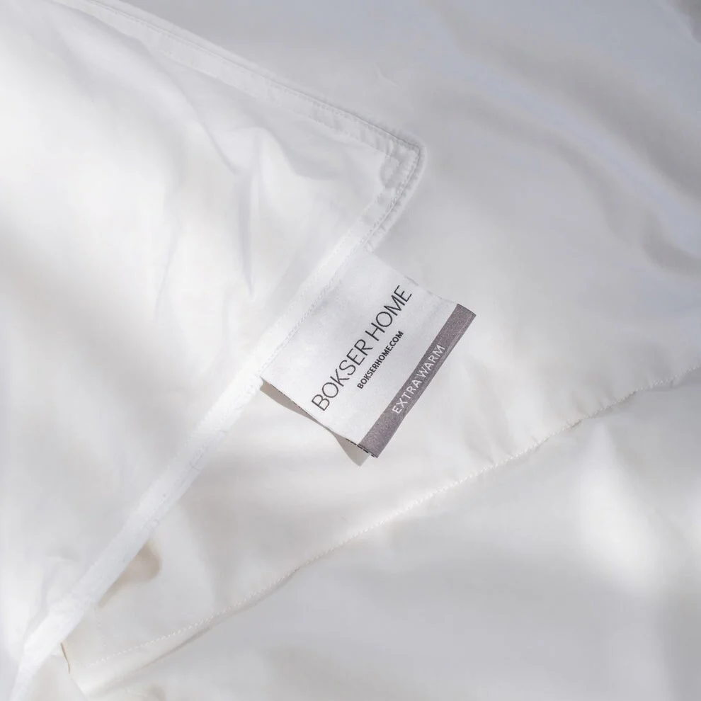 Extra Warm 700 Fill Power Luxury Down Duvet Comforter Insert by BOKSER HOME
