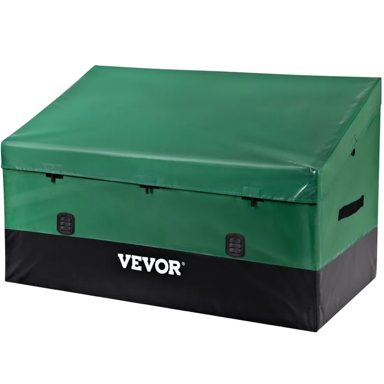 VEVOR 61'' W 150 Gallons Water Resistant Polyethylene Plastic Deck Box in Green/Black
