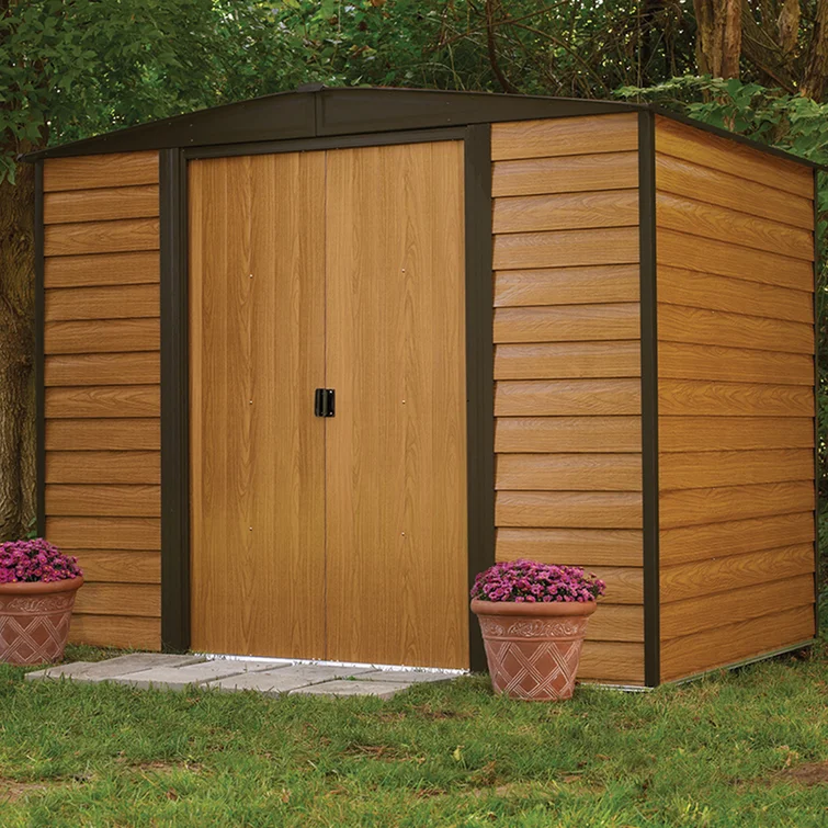 Woodridge 8 ft. W x 6 ft. D Metal Storage Shed