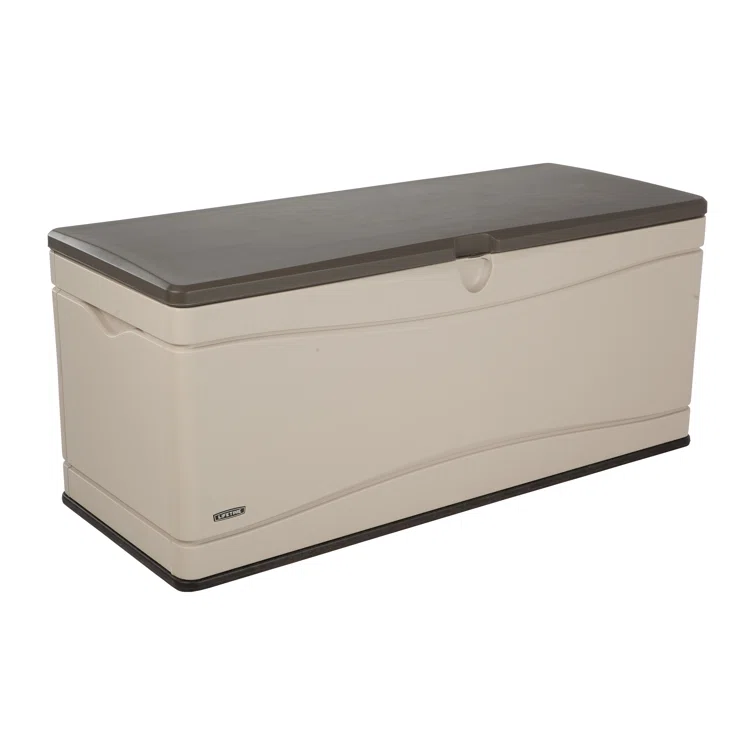 Lifetime 60'' W 130 Gallons Water Resistant Polyethylene Plastic Lockable Deck Box
