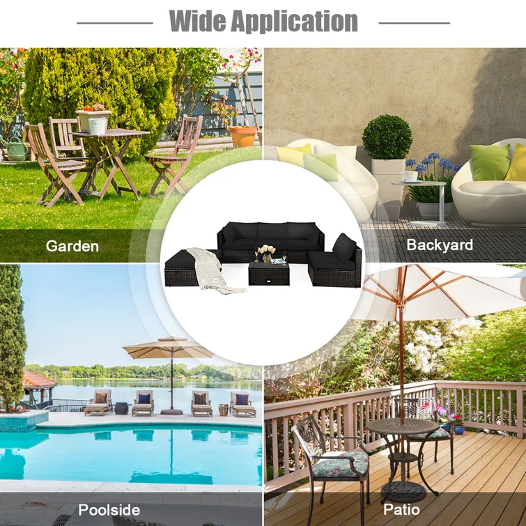 Planada 5 - Person Outdoor Seating Group with Cushions