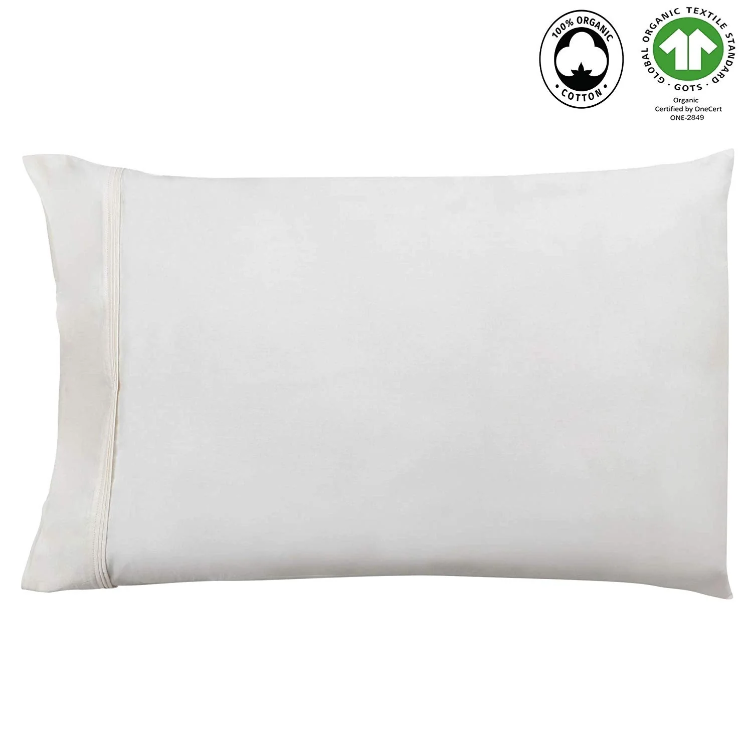 Organic Cotton Wrinkle Resistant Pillow Case Pair 20