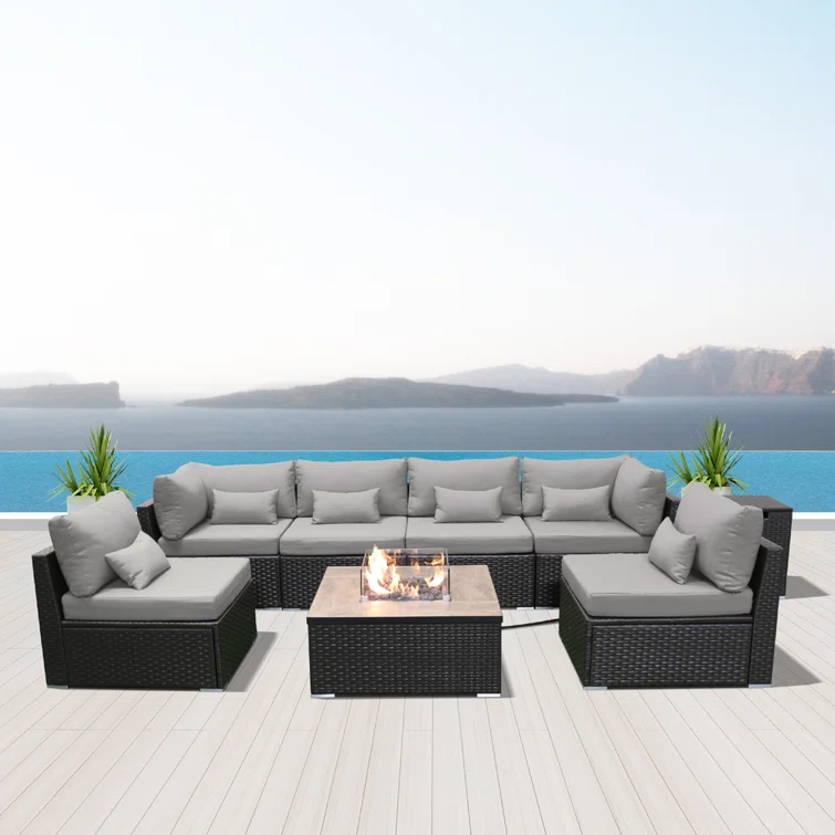 Petrina 6 - Person Outdoor Seating Group with Cushions