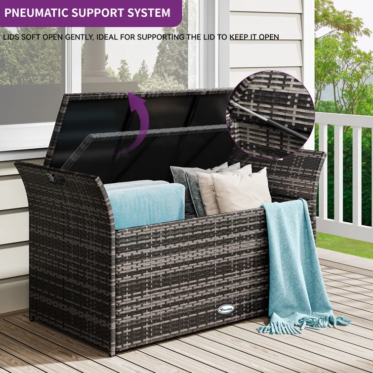 Atosha Wicker Outdoor Bench