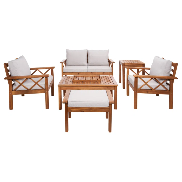 Petoskey 5 - Person Outdoor Seating Group with Cushions