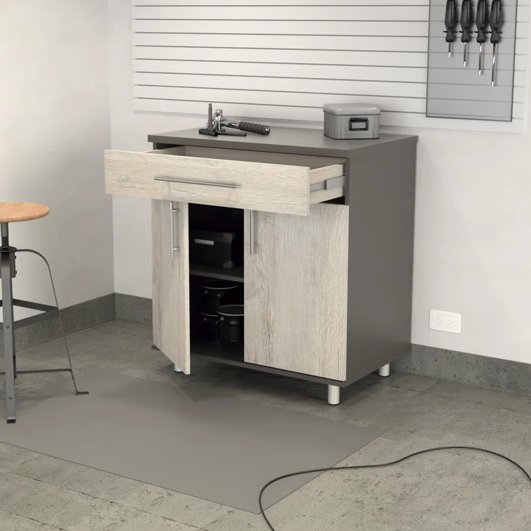 Jezelle Single Storage Cabinet ( 34.65'' H x 31.5'' W x 19.69'' D)