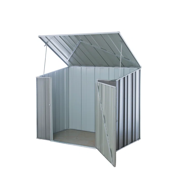 True Buildings 6 ft. W x 4 ft. D Outdoor Metal Garden/Backyard Storage Shed
