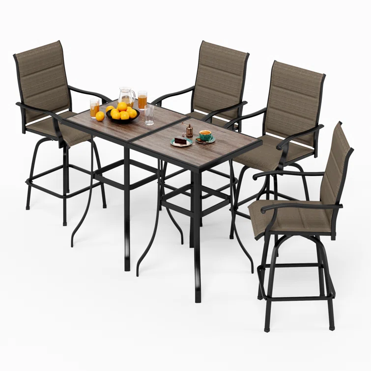 Alyne 4 - Person Square Outdoor Dining Set