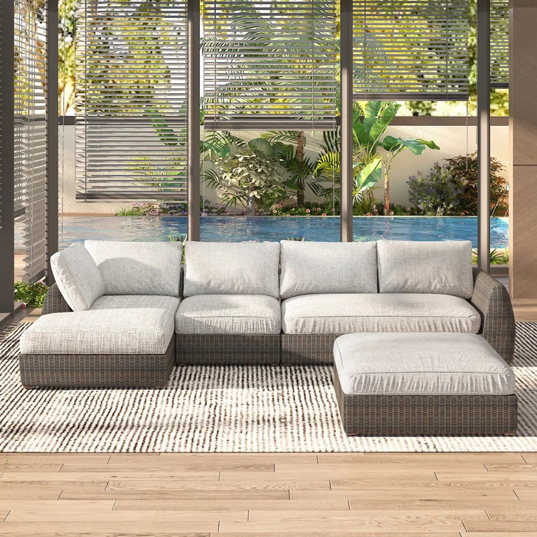 Maiu 6 - Person Outdoor Seating Group with Cushions