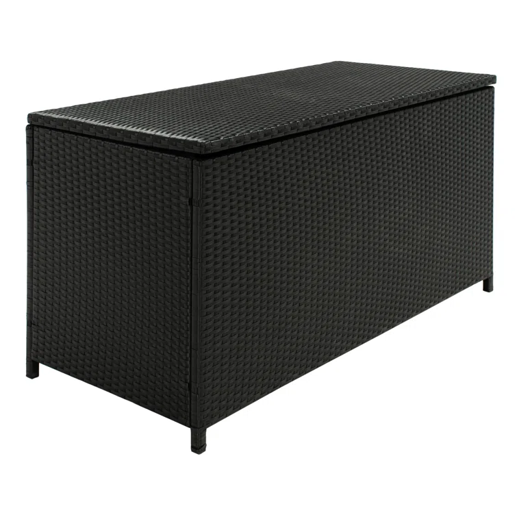 Latitude Run® Oliveira 46.5'' W 50 Gallons Water Resistant Wicker Deck Box