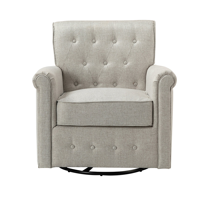 Gwendolyn Upholstered Swivel Armchair