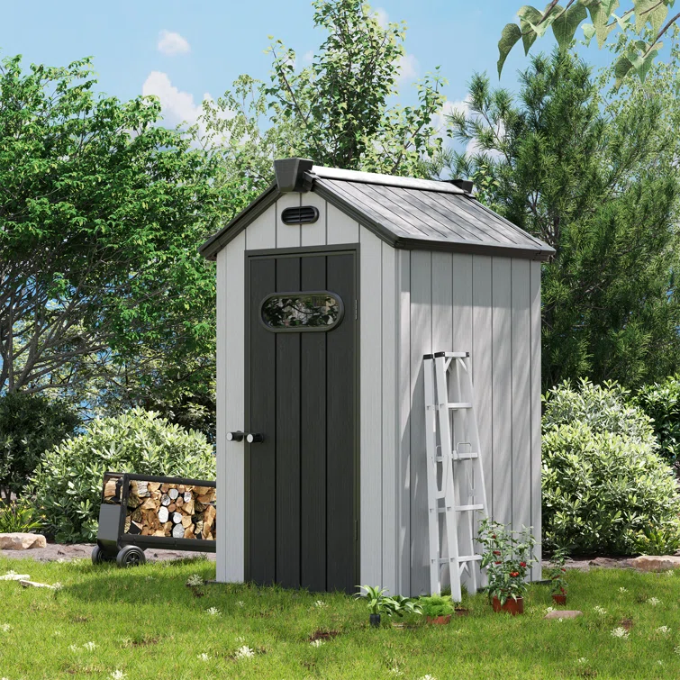 iYofe 4 ft. W x 4 ft. D Resin Storage Shed
