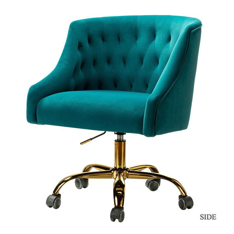 Penelope Velvet Tufted Office Chair