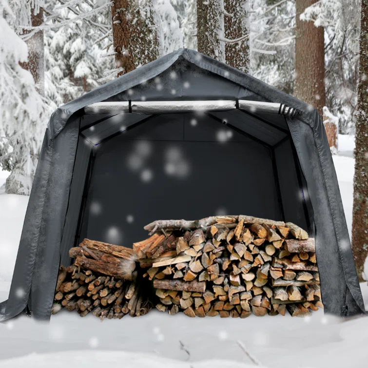 Erommy 10 ft. W x 10 ft. D Portable Bike Shed