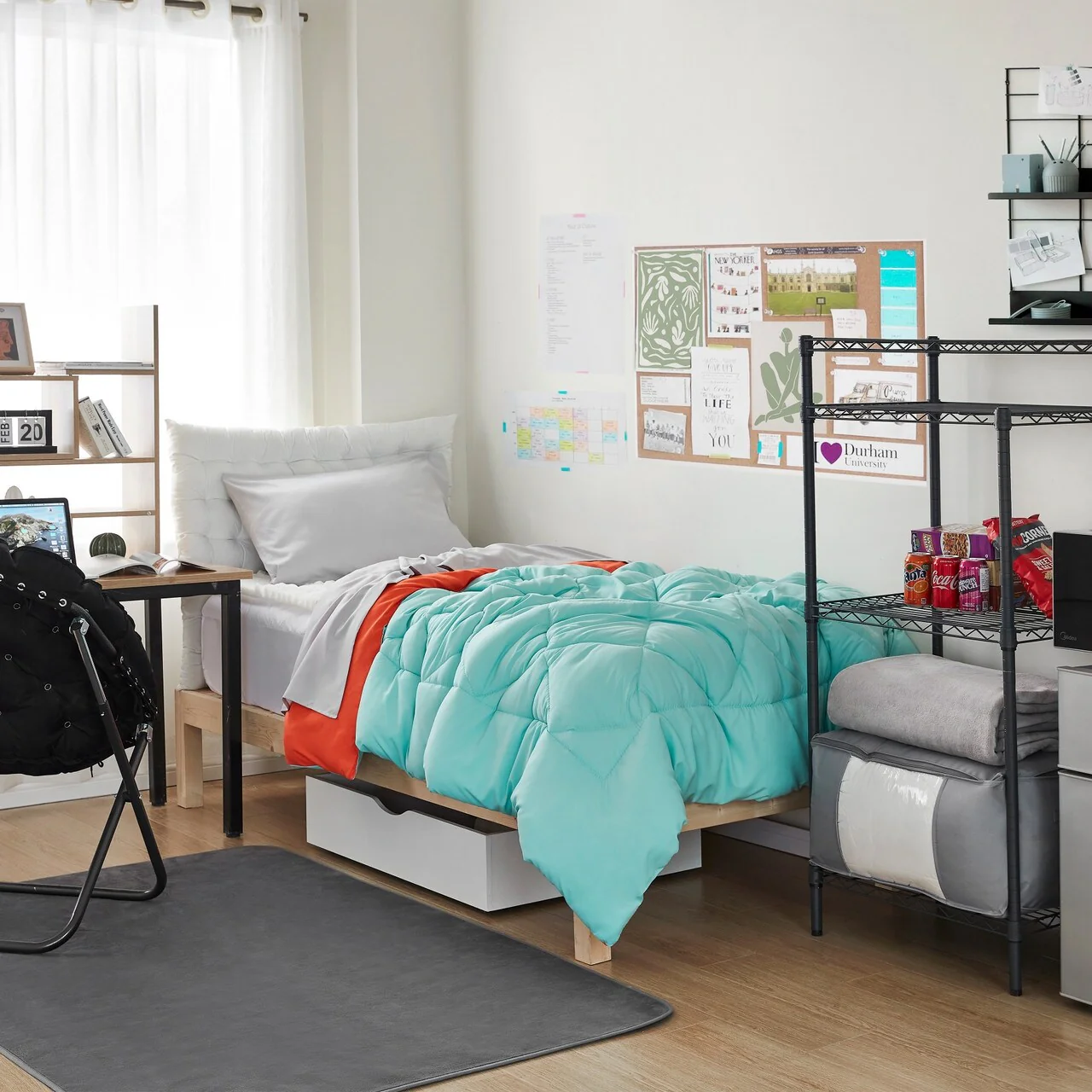 BYB Yucca/Orange Reversible Comforter - Oversized Bedding