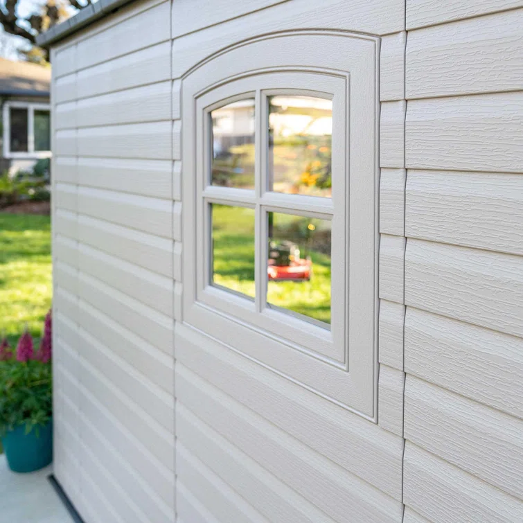 8 Ft. x 15 Ft. High-Density Polyethylene (Plastic) Steel Reinforced Outdoor Storage Shed