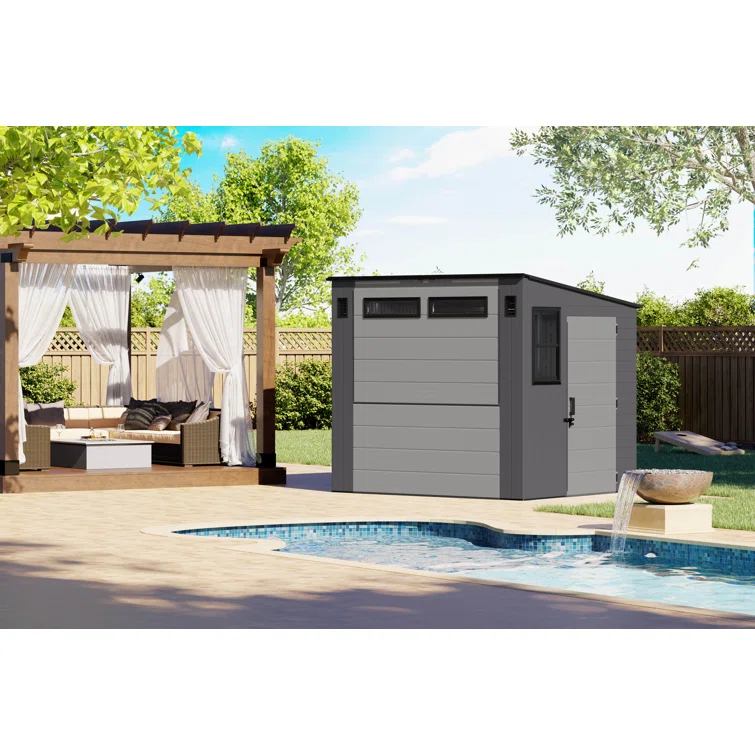 8 ft. x 7 ft. Cabana Entertainment Shed