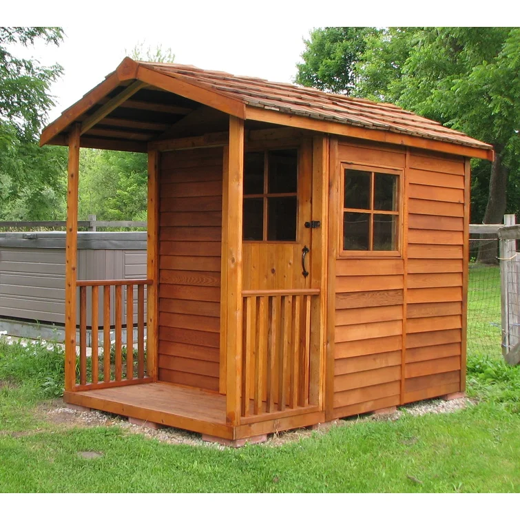 Gardener's Delight 6ft W x 12ft D Western Red Cedar Wood Storage Shed