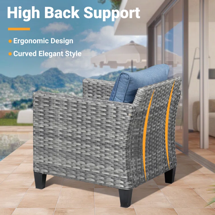 Allcot 5 - Person Outdoor Seating Group with Cushions