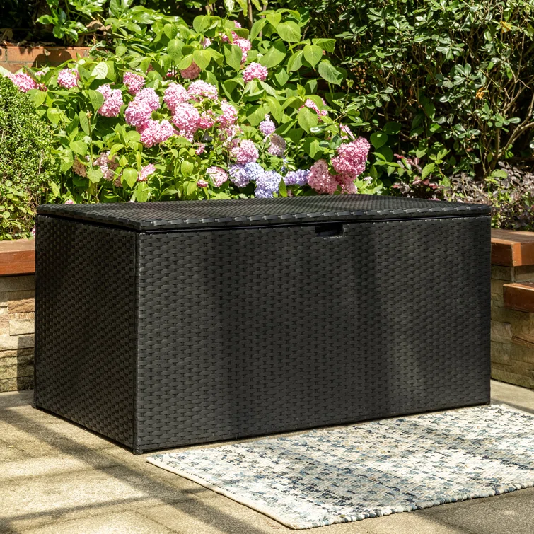 Glitzhome 52.76'' W 140 Gallons Water Resistant Deck Box