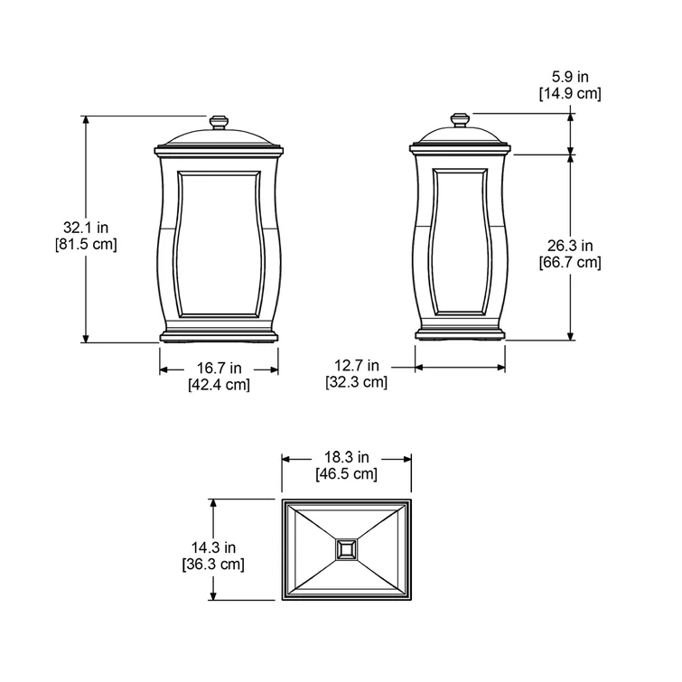 Ariani 22 Gallon Plastic Deck Box