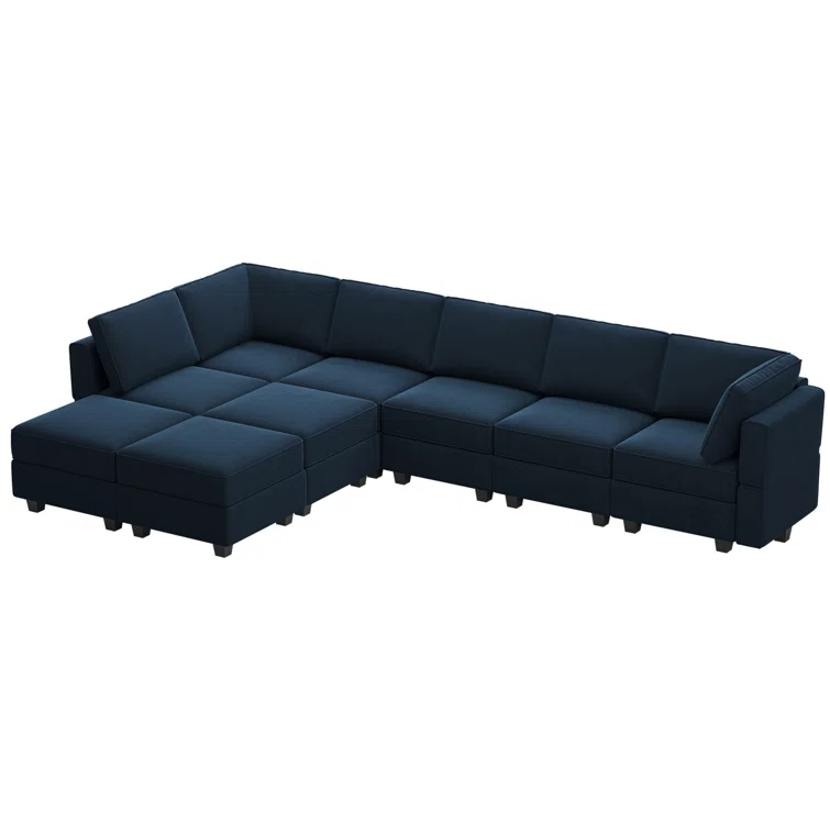Wylodene 9 - Piece Upholstered Reclining Sectional