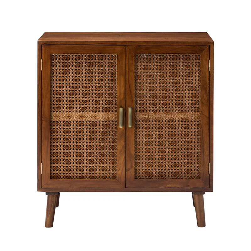 Chiusi 2-Door Cane Accent Cabinet