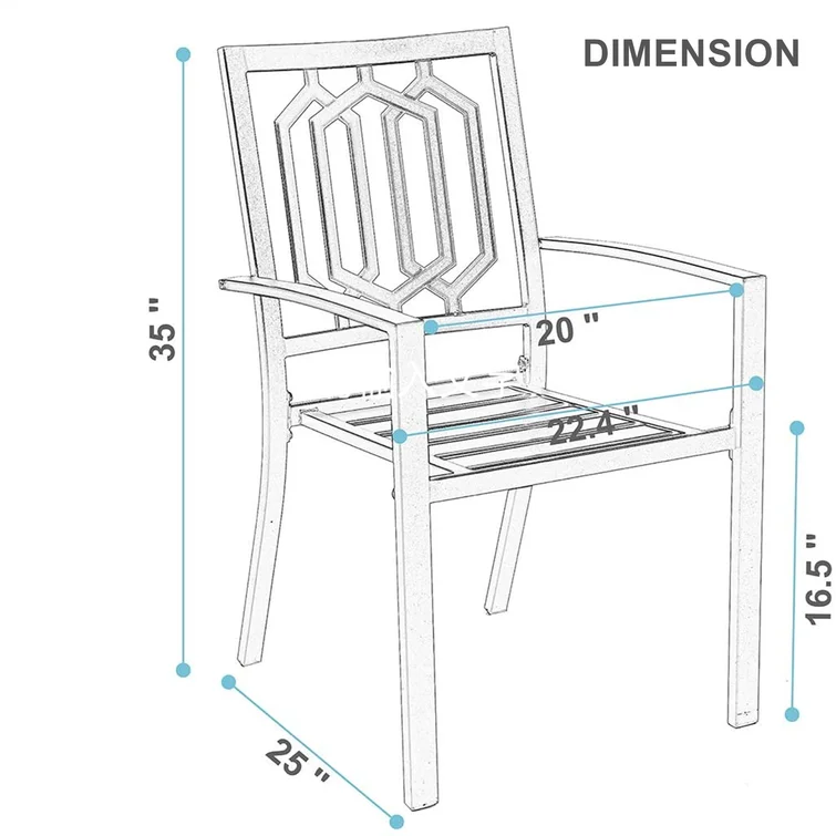 Argyri 2 - Person Square Outdoor Dining Set