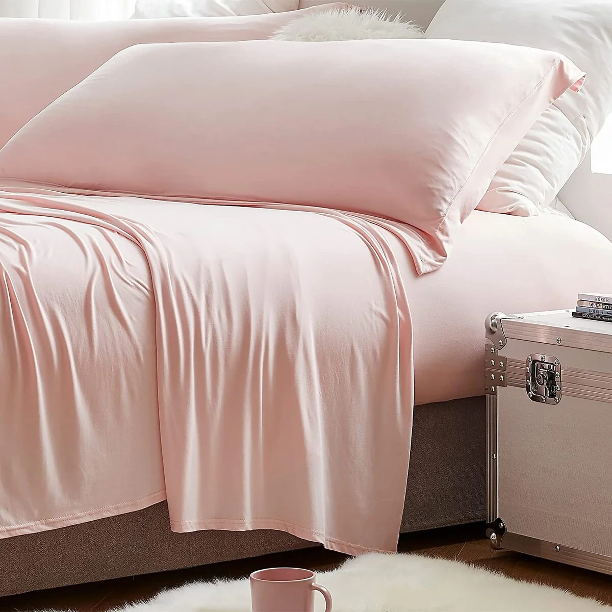 Bare Bottom® Sheets - All Season - Crystal Pink