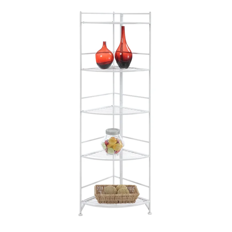 Edwin 57.50'' H x 13.75'' W Metal Corner Shelf
