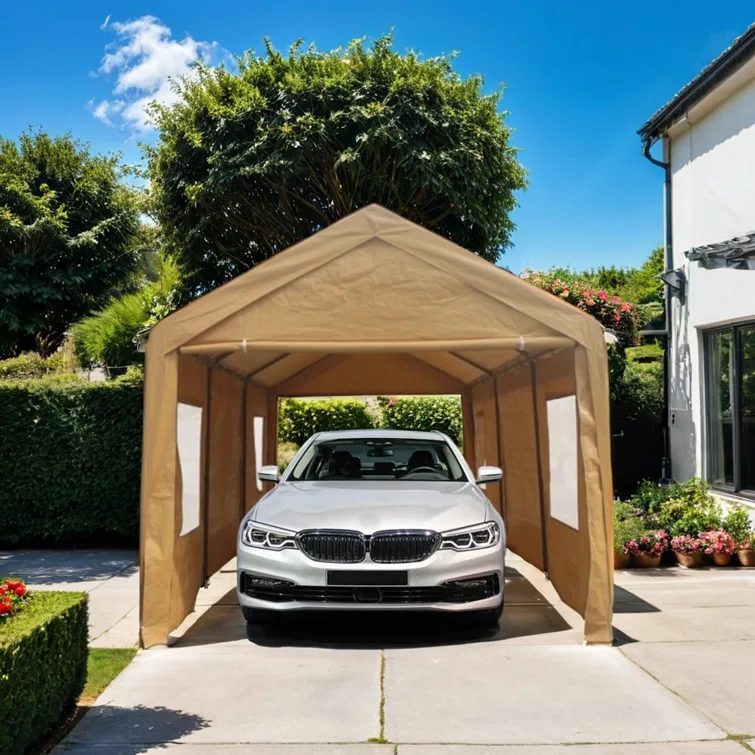 10 ft. W x 20 ft. D Polypropylene Garage Shed