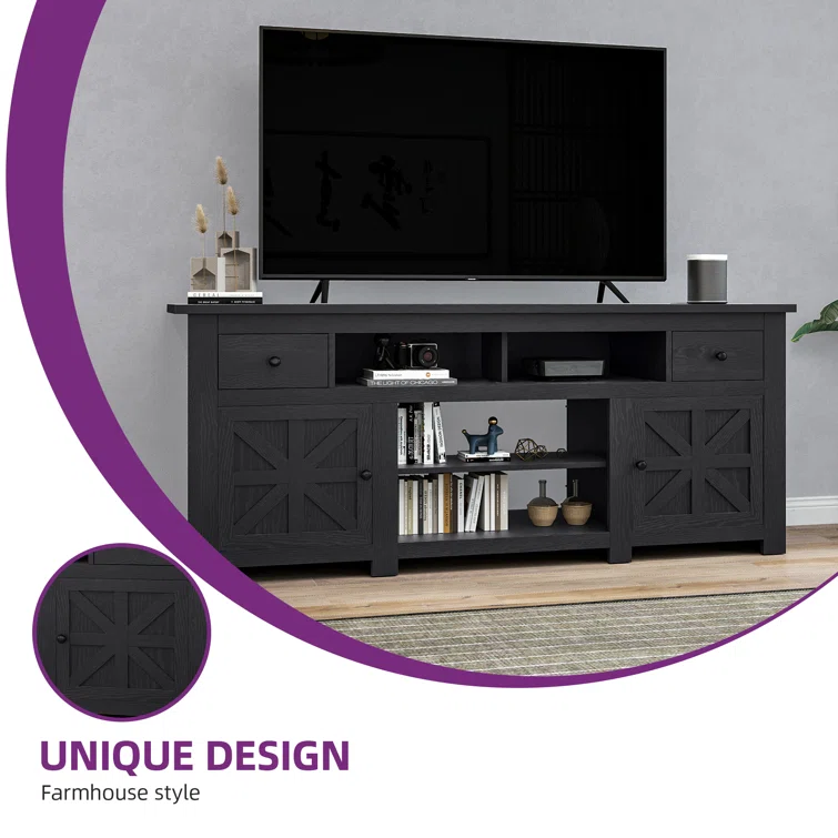 Farmhouse TV Stand for TVs up to 80