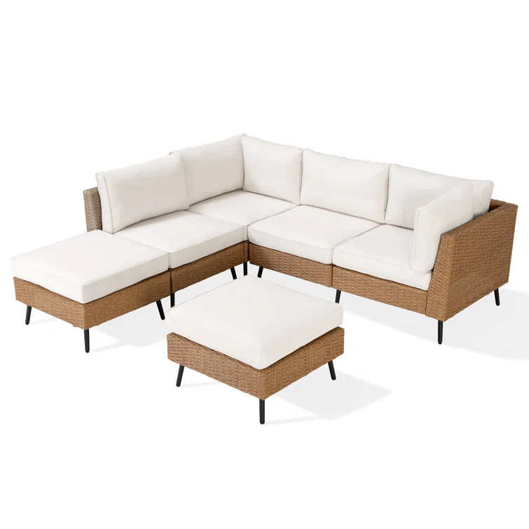 Gurshawn 6 pieces Sectional Seating Group with Cushions