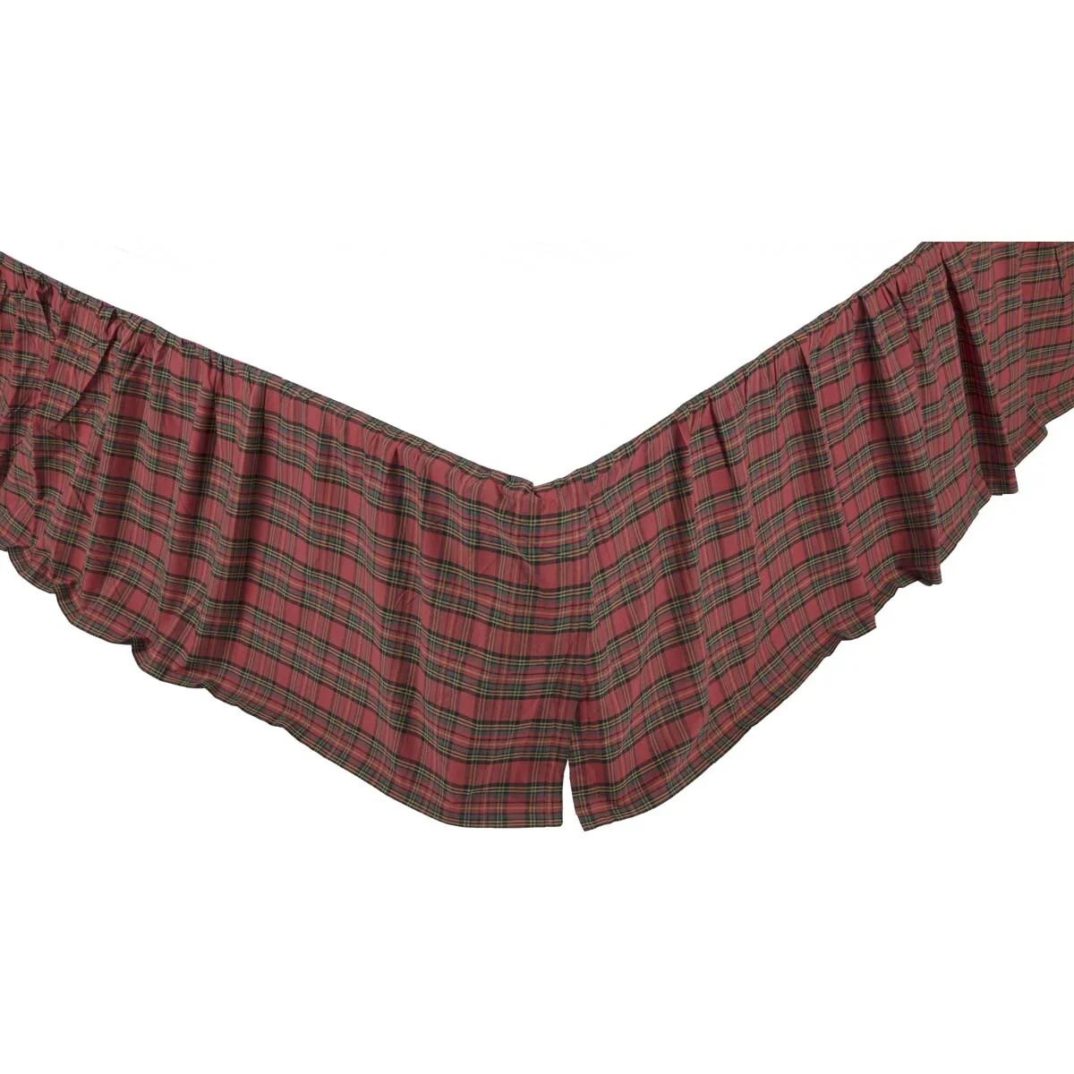 Tartan Red Plaid Bed Skirt