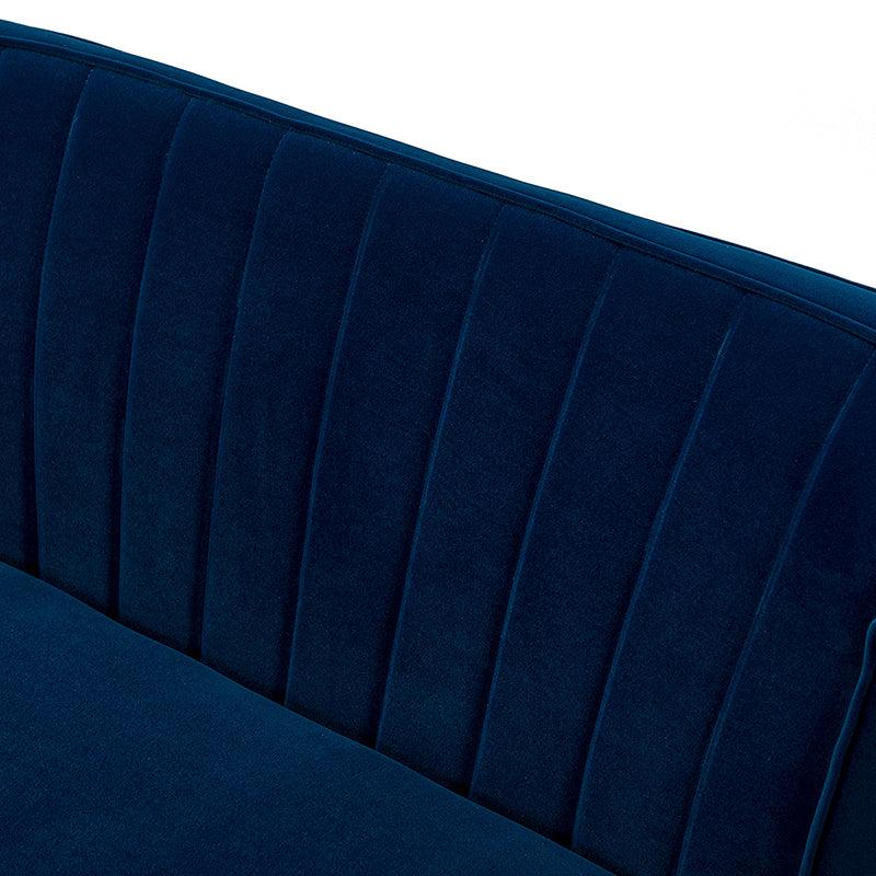Megara Velvet Armless Wingback Loveseat