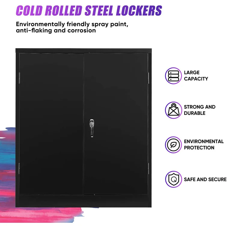 Menoher Steel Single Storage Cabinet ( 42'' H x 36'' W x 18'' D)