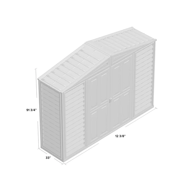 WoodBridge 10.5 ft. W x 2.8 ft. D Plastic