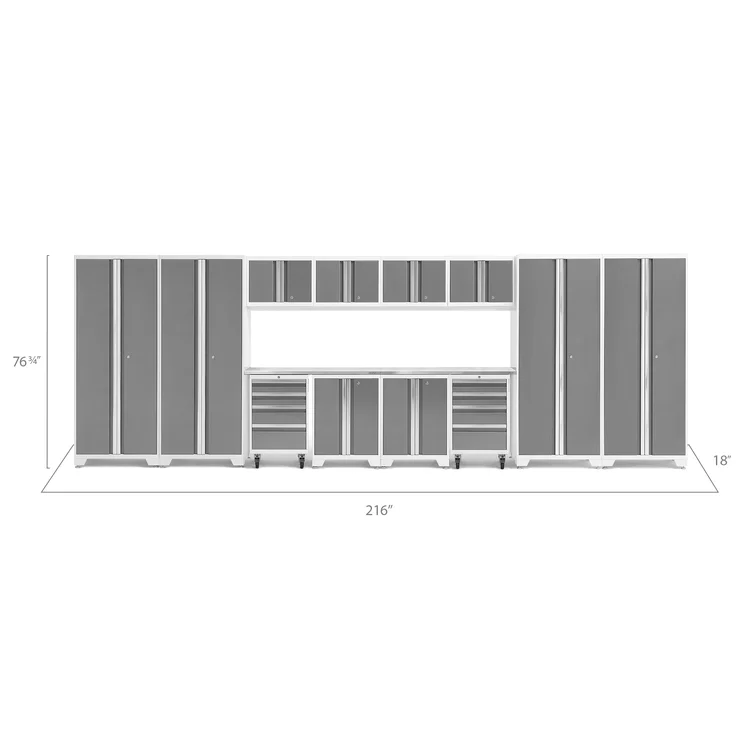 Bold Series 14 Piece Garage Storage Cabinet Set