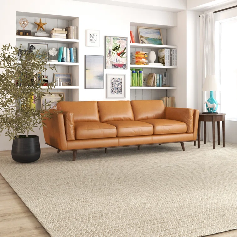Calore 89'' Leather Sofa