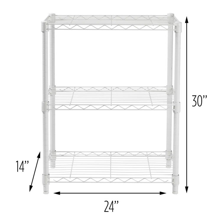 Wayfair Basics® Alexandrina 3-Tier Shelving Unit (30" H X 24" W X 14" D)