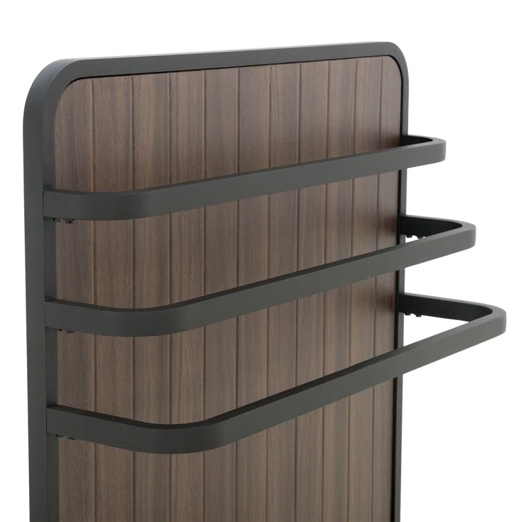 Sunjoy Gallons Gallon Water Resistant Metal Lockable Towel Valet in Brown