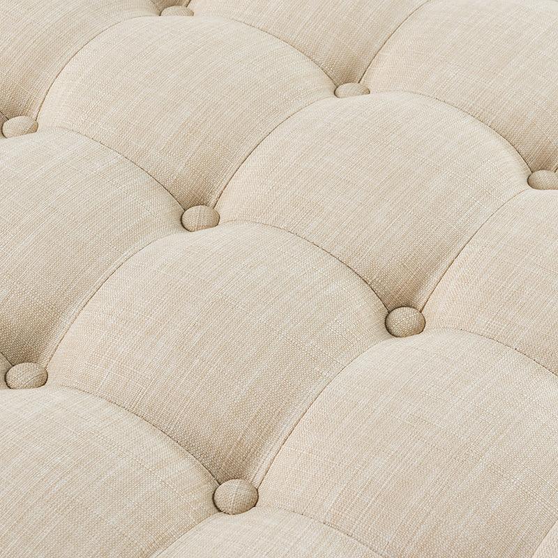 Danilynn Tufted Round Cocktail Ottoman Coffee Table