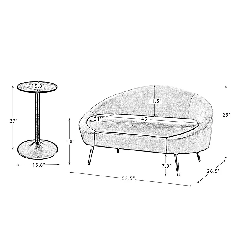 Falko 2 Piece Living Room Set